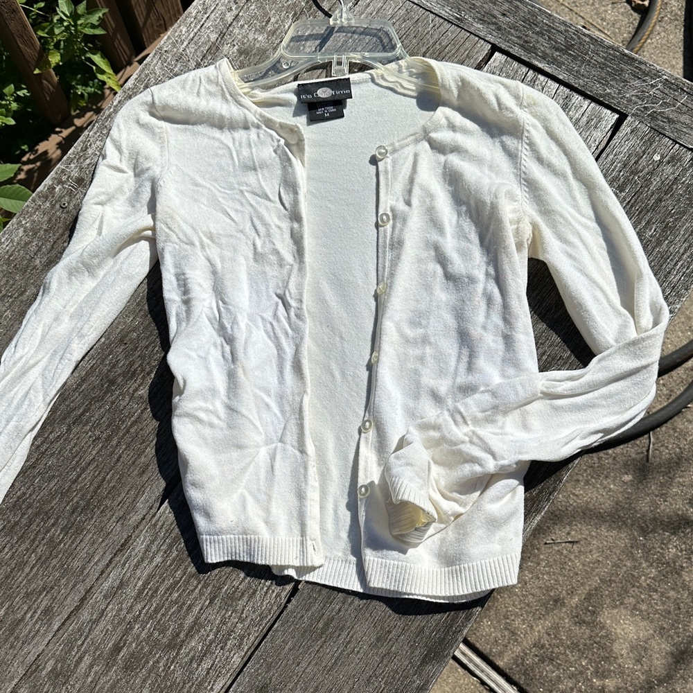 It's Our Time Ivory Knit Blouse